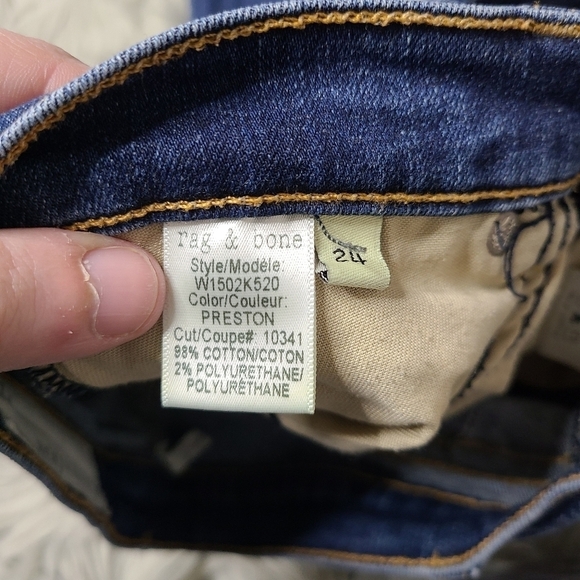 Rag & Bone Size 24 Skinny Jeans in Preston - Picture 5 of 6